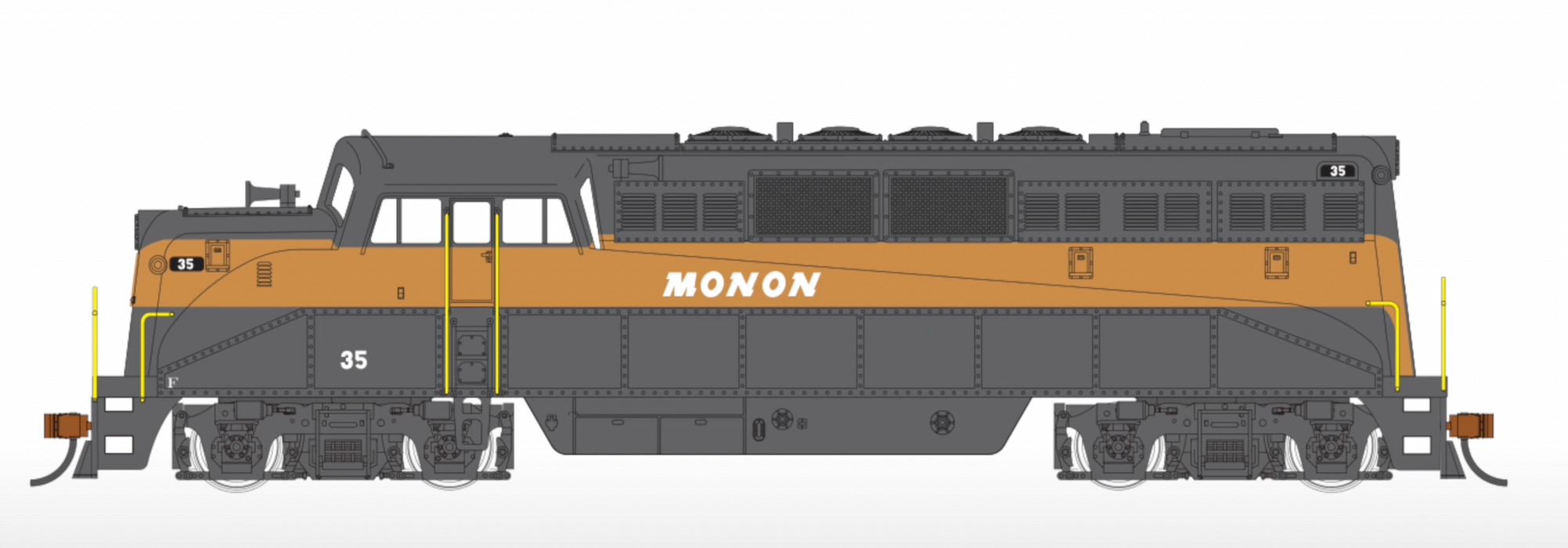 Bachmann 69152 HO Scale EMD BL2 Monon CIL 35 with DCC