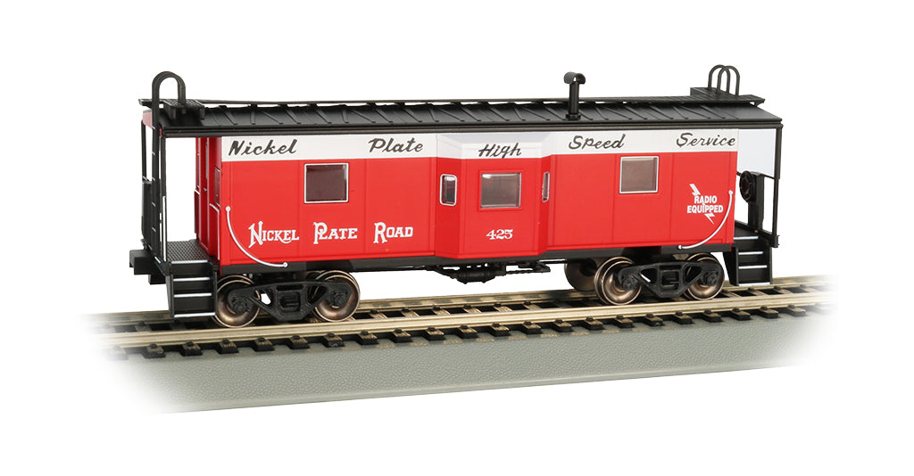 Bachmann 73202 HO Scale Bay Window Caboose Nickel Plate Road NKP 425