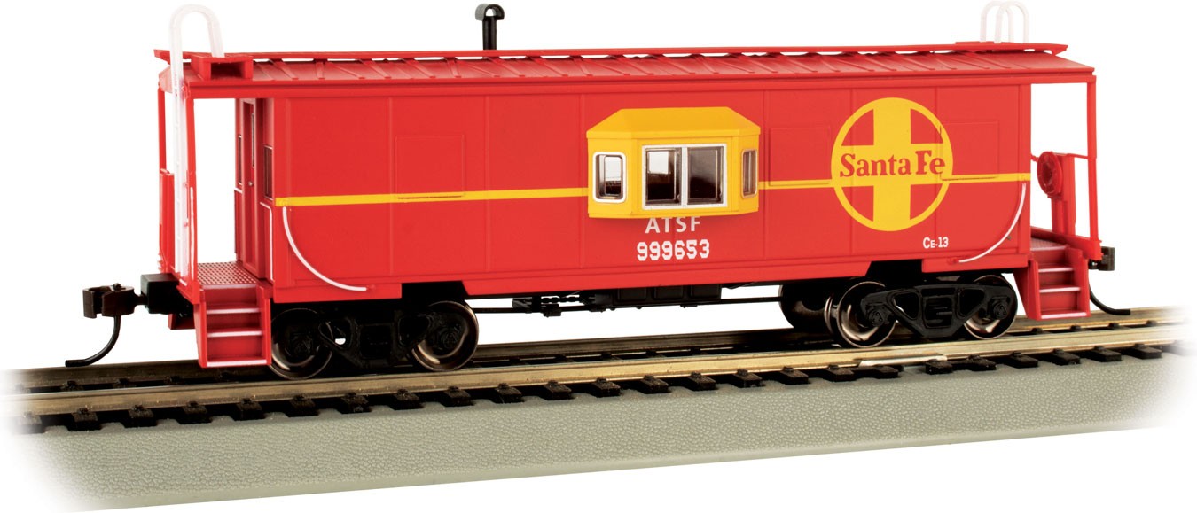 Bachmann 73206 HO Scale Bay Window Caboose Santa Fe ATSF 999653