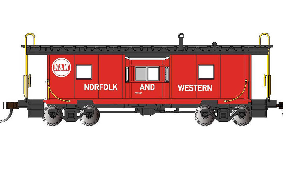 Bachmann 73208 HO Scale Bay Window Caboose Norfolk & Western NW 557592