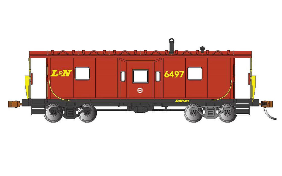 Bachmann 73209 HO Scale Bay Window Caboose Louisville and Nashville L&N 6497