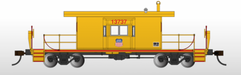 Bachmann 73254 HO Scale Transfer Caboose Union Pacific UP 13737