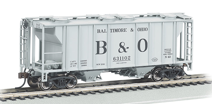 Bachmann 73503 HO Scale PS2 2 Bay Covered Hopper Baltimore and Ohio B&O 631102