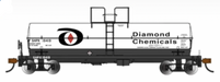 Bachmann 75801 HO Scale Chemical Tank Car Diamond Chemicals SHPX 19419