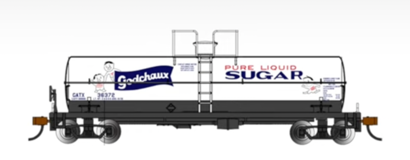 Bachmann 75802 HO Scale Chemical Tank Car Godchaux Sugar GATX 36372