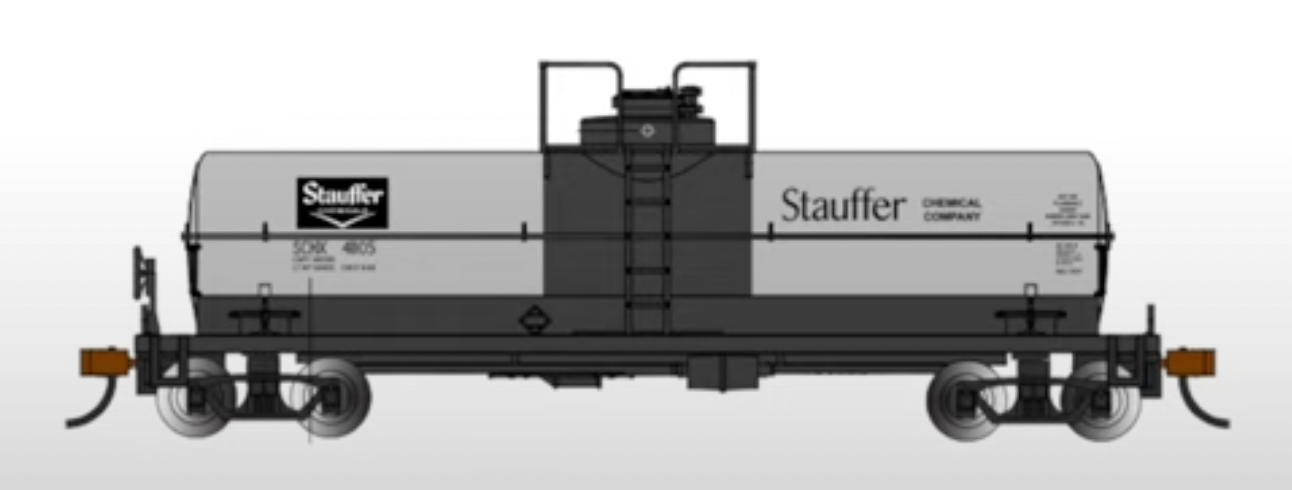 Bachmann 75804 HO Scale Chemical Tank Car Stauffer Chemicals 41105