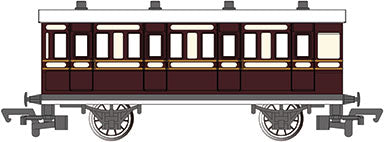 Bachmann 76033 HO Scale Thomas and Friends Toby's Museum Brake Coach