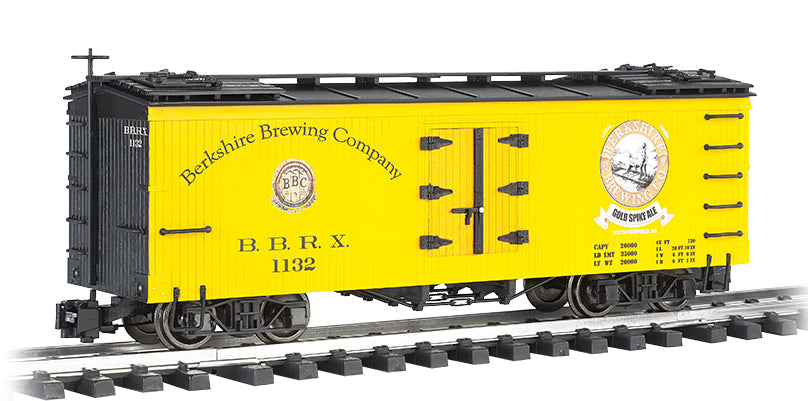Bachmann 93265 G Gauge Reefer Berkshire Brewing Co Golden Spike