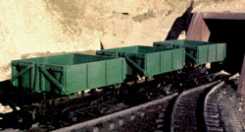 Bachmann Big Hauler 95202 G Scale (1:20.3) Green Ore Car with Metal Wheels 3 Pack - NOS