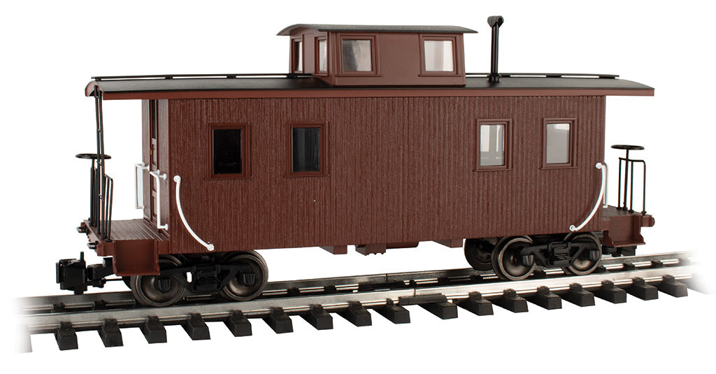 Bachmann 93804 G Gauge Eight Wheeled Wood Center Cupola Caboose Unlettered Red