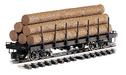 Bachmann Big Hauler 98470 "G" Flat W/ Logs Painted Unlettered - NOS