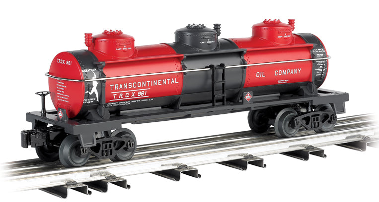 Williams by Bachmann 47115 O Gauge 3 Dome Tank Car Trans Oil Co.