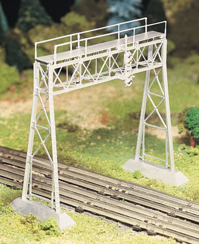 Bachmann Plasticville 45623 O Scale Silver Overhead Signal Bridge Kit