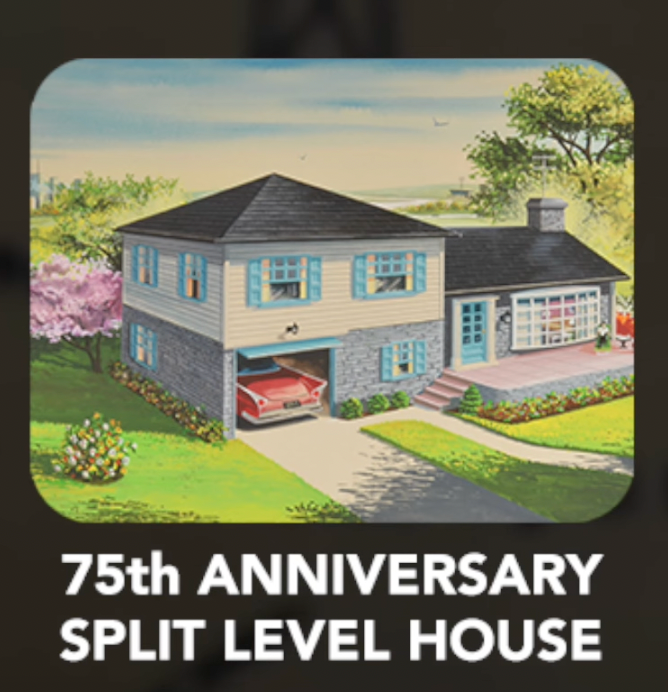 Bachmann Plasticville 45633 O Gauge 75th Anniversary Split Level House Kit
