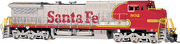 Bachmann Spectrum 86005 HO Scale GE Dash 8-40C Diesel Santa Fe ATSF 802 - USED