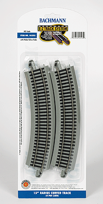 Bachmann 44505 HO Scale E-Z Track 15" Radius Curve (4)