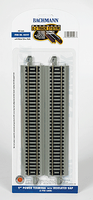 Bachmann 44597 HO Scale E-Z Track 9" Power Terminal with Insulated Gap