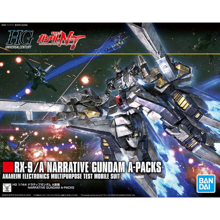 Bandai 5055365 1/144 HG Universal Century #218 RX-9/A Narrative Gundam A-Packs