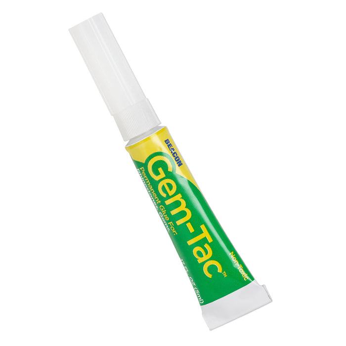 Beacon Gem-Tac Permanent Embellishing Glue for Gems and Other Hobbies .17oz Tube