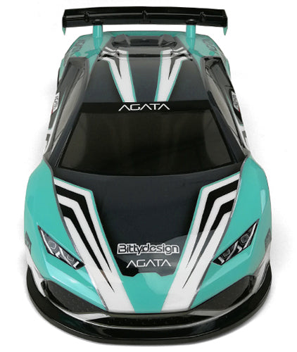 Bittydesign 190AGT AGATA 1/10 GT Body Clear 190mm On Road Body