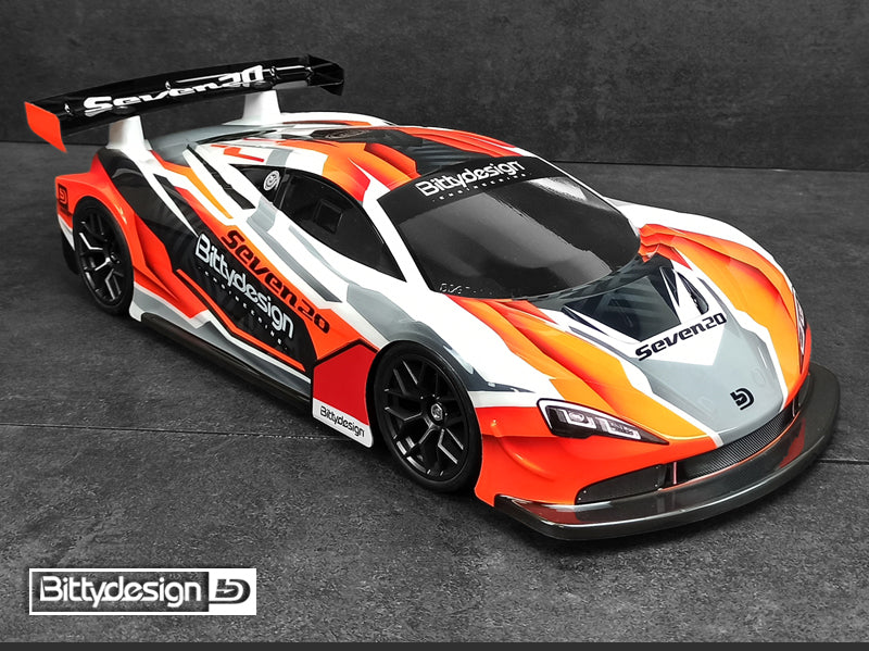 Bittydesign 190S20T Seven20 1/10 GT Body Clear 190mm On Road Body