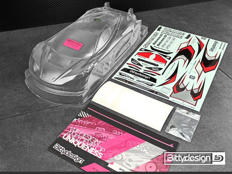 Bittydesign 190S20T Seven20 1/10 GT Body Clear 190mm On Road Body