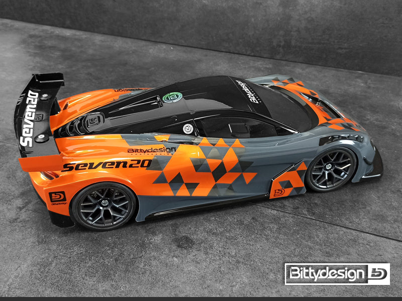 Bittydesign 190S20T Seven20 1/10 GT Body Clear 190mm On Road Body