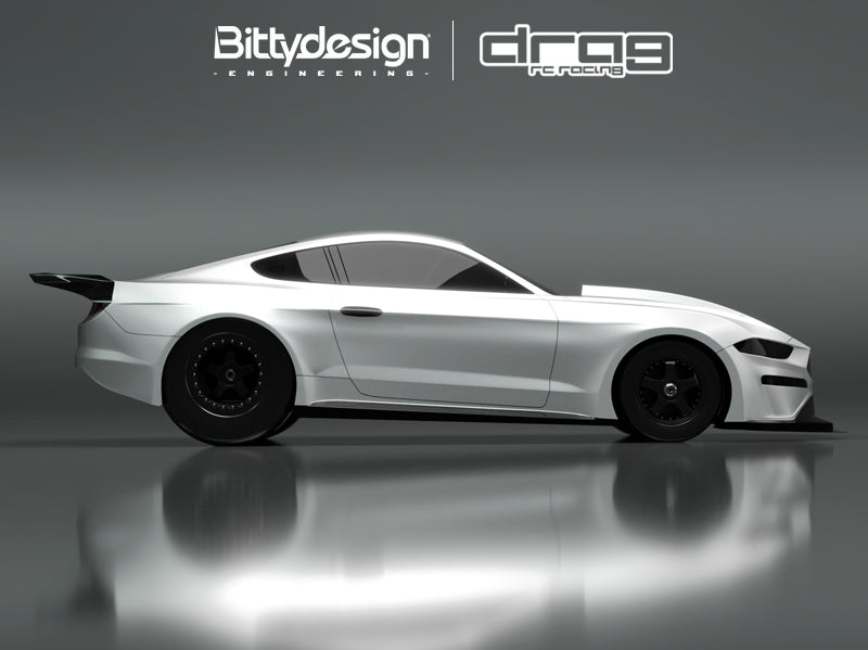 Bittydesign M550 Clear 1/10 No-Prep Street Eliminator Drag Body