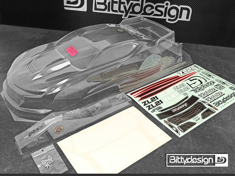 Bittydesign ZL21 Clear 1/10 No-Prep Street Elimitantor Drag Body