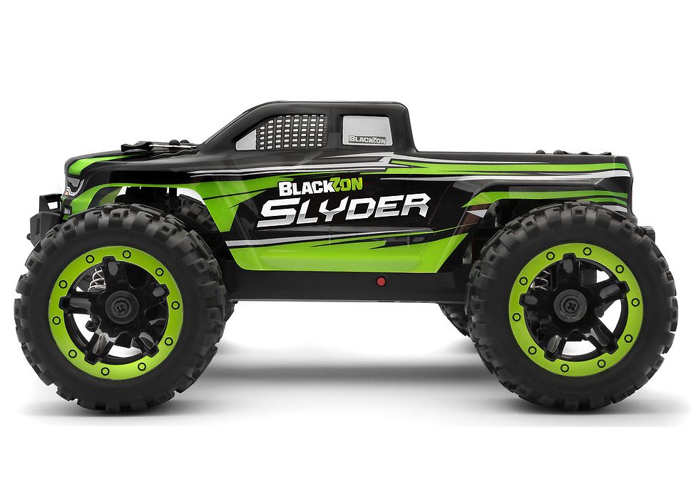 BlackZon 540100 Green Slyder 1/16 RTR 4WD Monster Truck