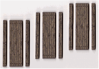 Blair Line 114 HO Scale 1 Lane Wood Grade Crossing