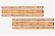 Blair Line 122 HO Scale 2 Lane Rough Cut Wood Grade Crossing Kit