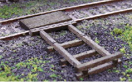 Blair Line 124 HO Scale Laser Cut Wood Handcar Set Off Kit