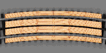 Blair Line 215 O Scale Wood Grade Crossing for 3 Rail O-54 Curve Track