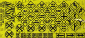 Blair Line 6 N Scale Highway Signs Warning Signs #2 1948-Present