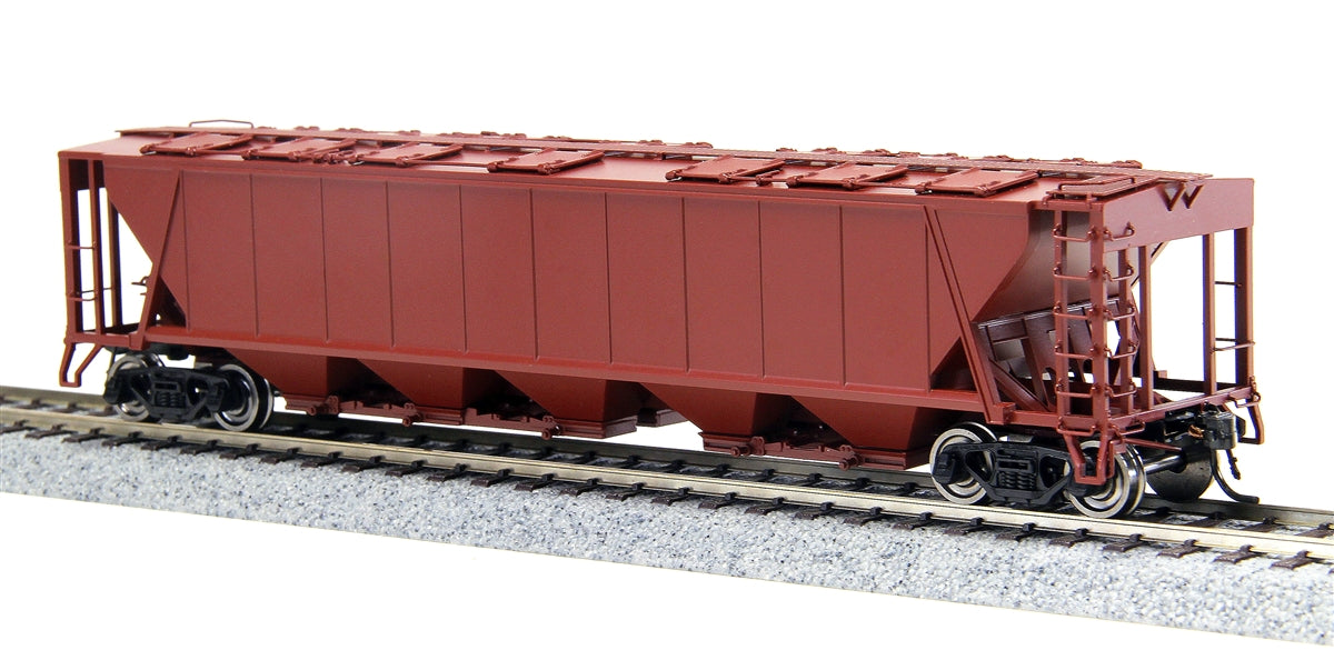 Broadway Limited Imports 1890 HO Scale H32 Covered Hopper, Unlettered Freight Car Red - Single Car