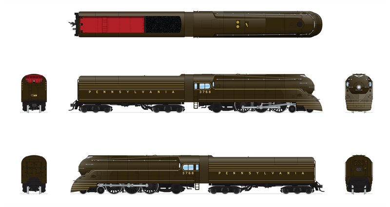 BLI 4432 HO Scale K4 4-6-2 Streamlined Steam Locomotive PRR 3768 DCC Sound