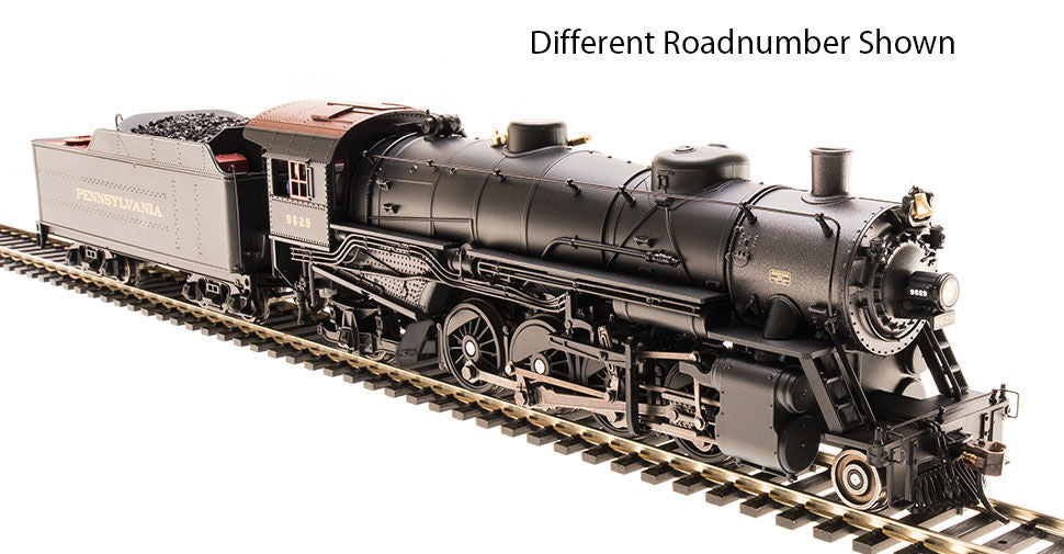 BLI 4664 HO Scale 2-8-2 USAR Light Mikado Pennsylvania PRR 9630 DCC Sound - Like New Used
