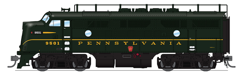 BLI 4823 HO Scale EMD F3A/B PhIIa Pennsylvania PRR 9501A/B with DCC and Sound