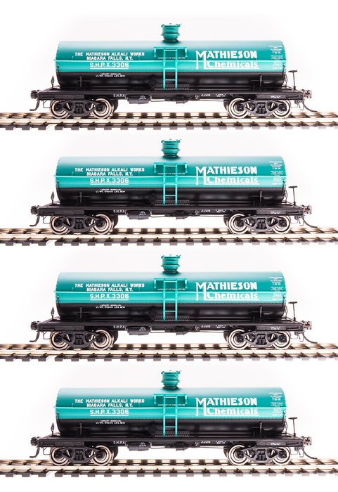 BLI 6175 HO Scale 6000 Gallon Tank Car Mathieson SHPX 4 Pack