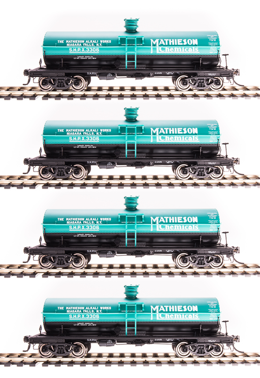 BLI 6175 HO Scale 6000 Gallon Tank Car Mathieson SHPX 4 Pack