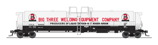 BLI 6314 HO Scale Cryogenic Tank Car Big 3 Welding Equipment UTLX 2 Pack