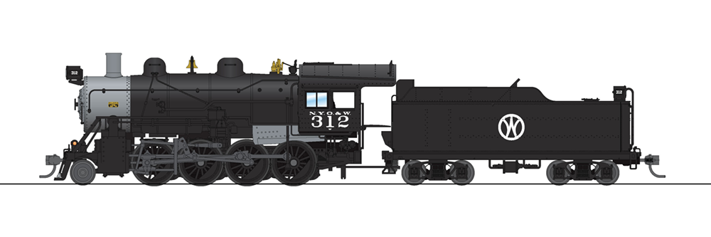 BLI 6348 HO Scale 2-8-0 Consolidation New York, Ontario & Western NYO&W 312 DCC Sound