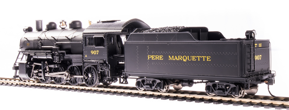BLI 6350 HO Scale 2-8-0 Consolidation Steam Locomotive Pere Marquette PM 907 DCC Sound