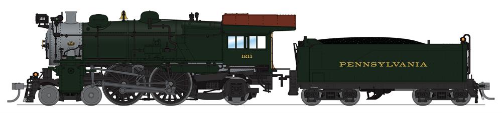 BLI 6703 HO Scale PRR E6 4-4-2 Atlantic Steam Loco Pennsylvania 1211 "Pre War" Paragon4