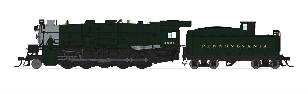BLI 6764 HO Scale I1sa 2-10-0 Steam Loco with Short Tender Pennsylvania PRR 4578 DCC/Sound/Paragon4