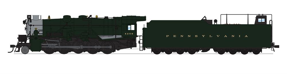 BLI 6768 HO Scale I1sa 2-10-0 Steam Loco with Long Tender Pennsylvania PRR 4616 DCC/Sound/Paragon4