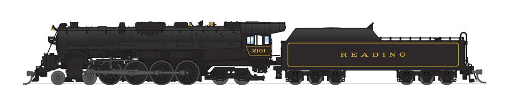 BLI 7402 N Scale 4-8-4 T1 Steam Locomotive Reading "In Service" RDG 2115 with Paragon4