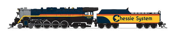 BLI 7406 N Scale 4-8-4 T1 Steam Locomotive Chessie Steam Special 2101 with Paragon4