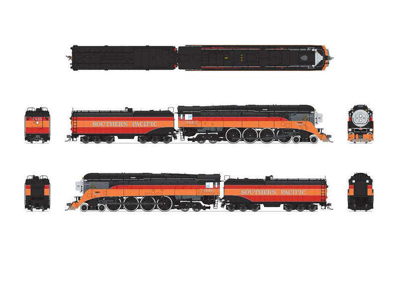 BLI 7611 HO Scale GS-4 Southern Pacific 4449 Daylight Excursion 1981-2000 Paragon4 Hybrid